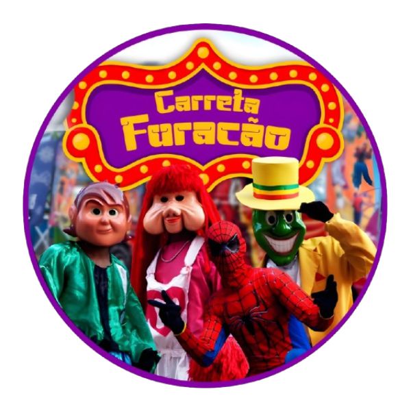 Painel Tecido Redondo Carreta Furacão